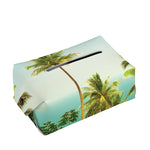Coconut Tree Print Rectangle Tissue Box Cover