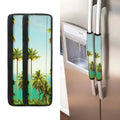 Coconut Tree Print Refrigerator Handle Covers