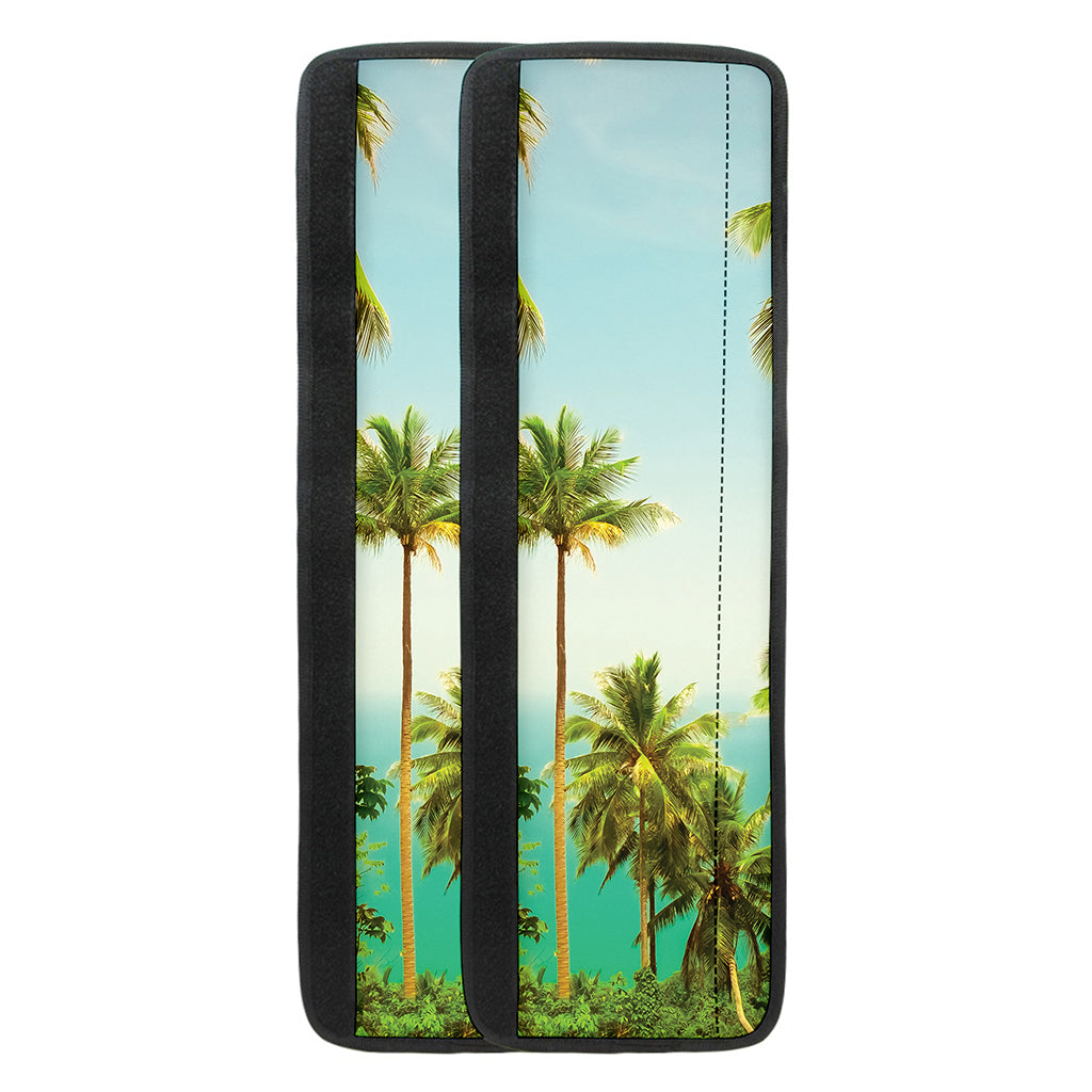 Coconut Tree Print Refrigerator Handle Covers