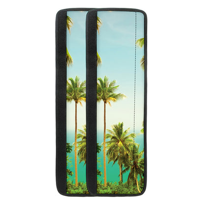 Coconut Tree Print Refrigerator Handle Covers