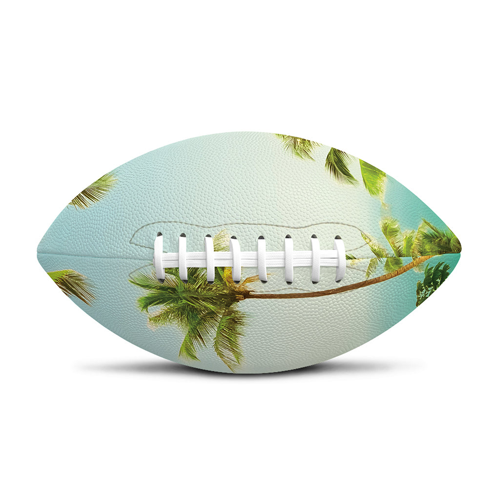 Coconut Tree Print Rugby Ball