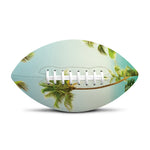 Coconut Tree Print Rugby Ball
