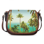 Coconut Tree Print Saddle Bag