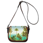 Coconut Tree Print Saddle Bag