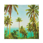 Coconut Tree Print Silk Bandana