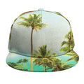 Coconut Tree Print Snapback Cap