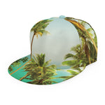 Coconut Tree Print Snapback Cap