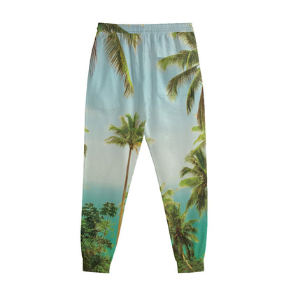 Coconut Tree Print Sweatpants