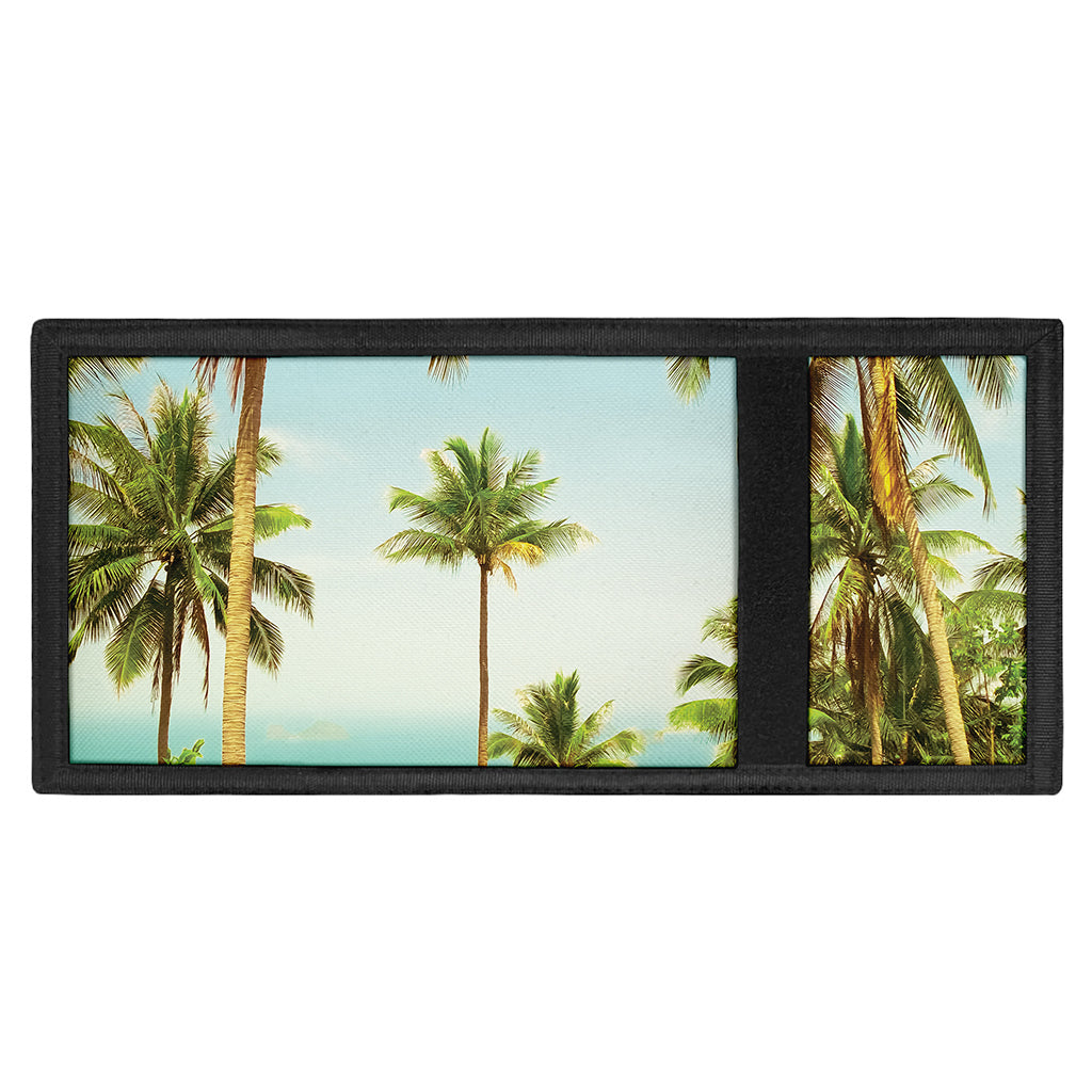 Coconut Tree Print Trifold Wallet