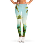 Coconut Tree Print Women's Leggings