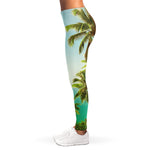 Coconut Tree Print Women's Leggings