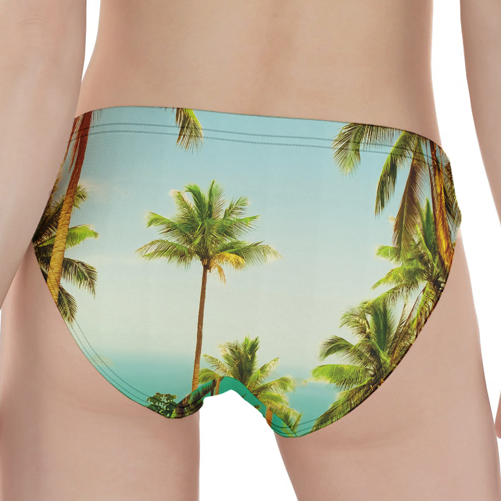 Coconut Tree Print Women's Panties