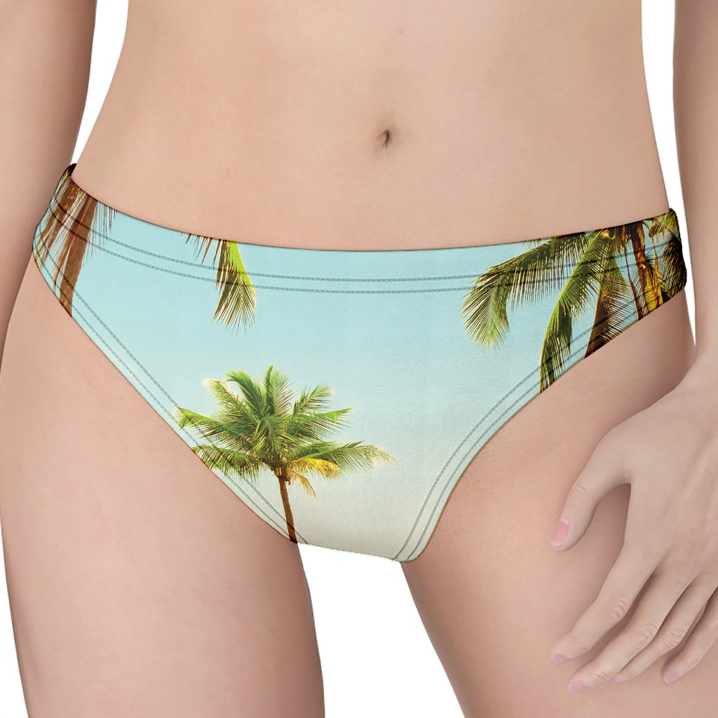 Coconut Tree Print Women's Thong