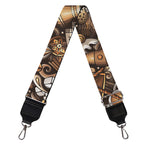 Coffee And Dessert Drawing Pattern Print Bag Strap