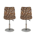 Coffee And Dessert Drawing Pattern Print Bar Stool Covers