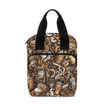 Coffee And Dessert Drawing Pattern Print Bible Tote Bag