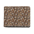 Coffee And Dessert Drawing Pattern Print Bifold Wallet