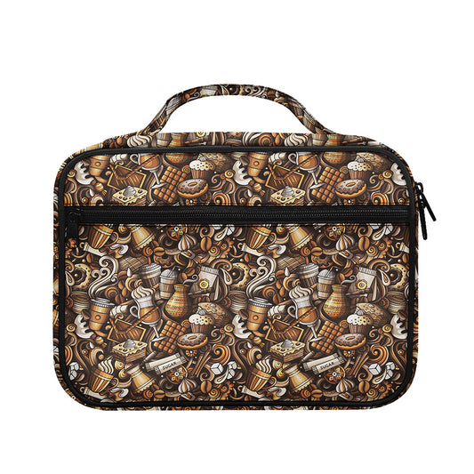 Coffee And Dessert Drawing Pattern Print Briefcase Bible Bag