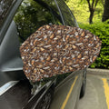 Coffee And Dessert Drawing Pattern Print Car Side Mirror Covers