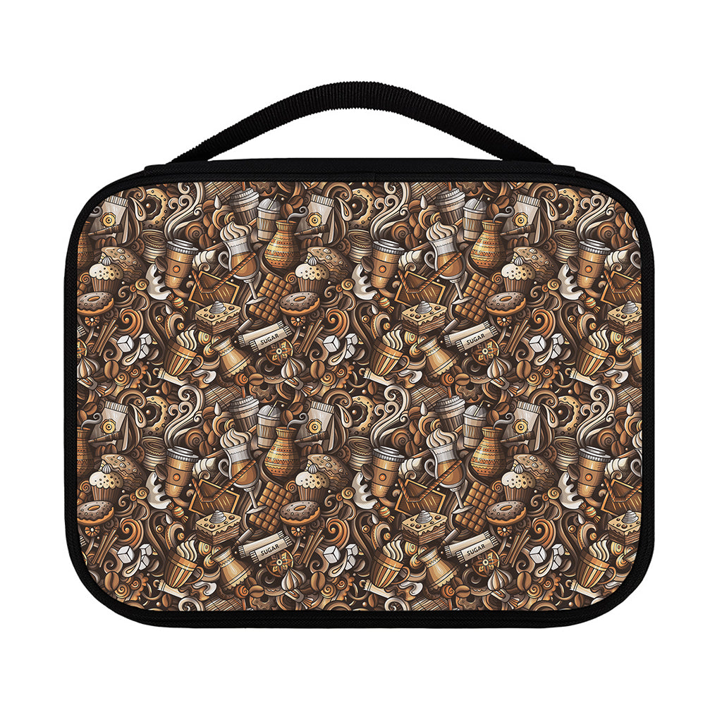 Coffee And Dessert Drawing Pattern Print Classic Bible Case