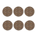 Coffee And Dessert Drawing Pattern Print Coaster Set