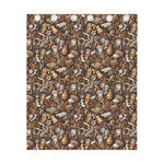 Coffee And Dessert Drawing Pattern Print Curtain