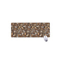 Coffee And Dessert Drawing Pattern Print Extended Mouse Pad