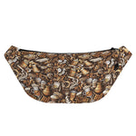 Coffee And Dessert Drawing Pattern Print Fanny Pack