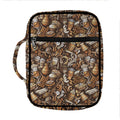 Coffee And Dessert Drawing Pattern Print Front Pocket Bible Bag