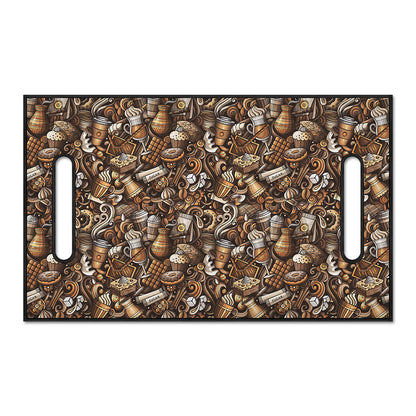 Coffee And Dessert Drawing Pattern Print Golf Cart Seat Cover