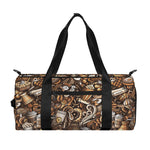 Coffee And Dessert Drawing Pattern Print Gym Bag
