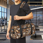 Coffee And Dessert Drawing Pattern Print Gym Bag
