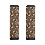 Coffee And Dessert Drawing Pattern Print Handle Covers