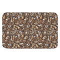 Coffee And Dessert Drawing Pattern Print Indoor Door Mat