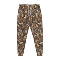 Coffee And Dessert Drawing Pattern Print Jogger Pants
