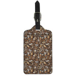 Coffee And Dessert Drawing Pattern Print Luggage Tag