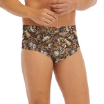 Coffee And Dessert Drawing Pattern Print Men's Briefs