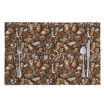 Coffee And Dessert Drawing Pattern Print Placemat