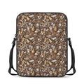 Coffee And Dessert Drawing Pattern Print Rectangular Crossbody Bag