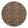Coffee And Dessert Drawing Pattern Print Round Blanket
