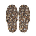 Coffee And Dessert Drawing Pattern Print Slippers