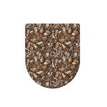 Coffee And Dessert Drawing Pattern Print Toilet Lid Cover