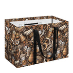 Coffee And Dessert Drawing Pattern Print Utility Tote Bag