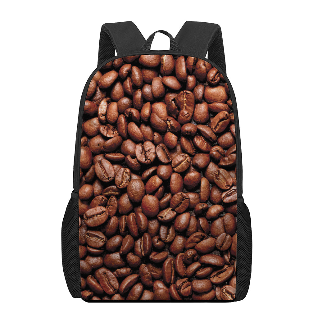 Coffee Beans Print 17 Inch Backpack