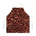 Coffee Beans Print Adjustable Apron