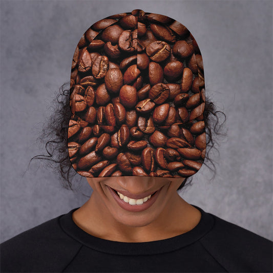 Coffee Beans Print Baseball Cap