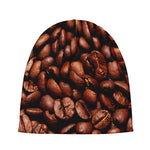 Coffee Beans Print Beanie