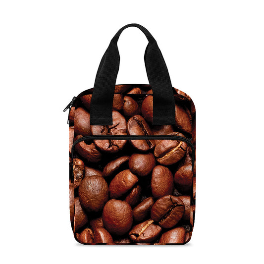 Coffee Beans Print Bible Tote Bag
