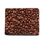 Coffee Beans Print Bifold Wallet