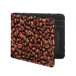 Coffee Beans Print Bifold Wallet